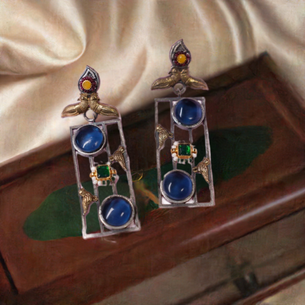 blue majesty earrings