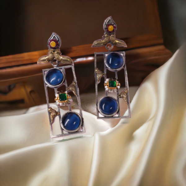 Blue Majesty Earrings - Image 4