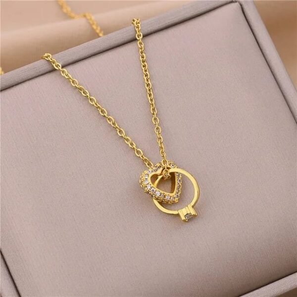 Golden Heart Harmony Pendant