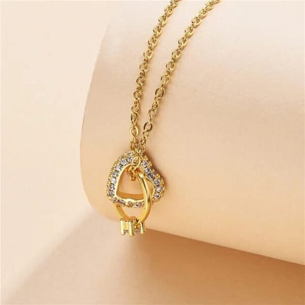 Golden Heart Harmony Pendant