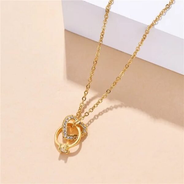 Golden Heart Harmony Pendant